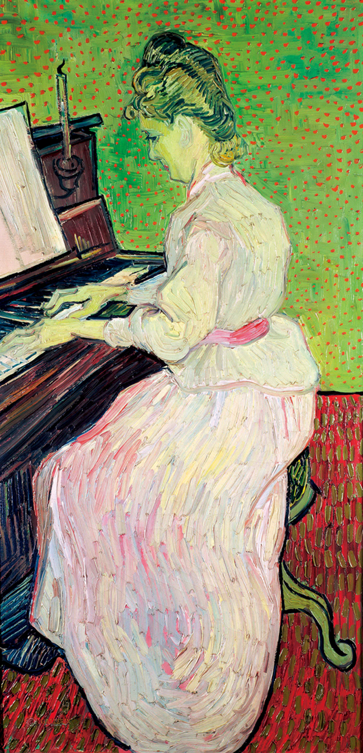  文森特·威廉·梵高  Vincent Willen Van Gogh —— 钢琴旁的玛格丽特·加切特